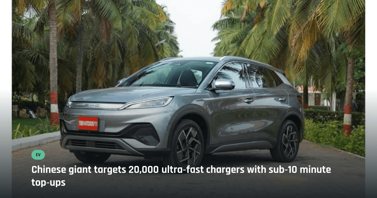 BYD crosses 10,000 ultra-fast flash charging stations in China