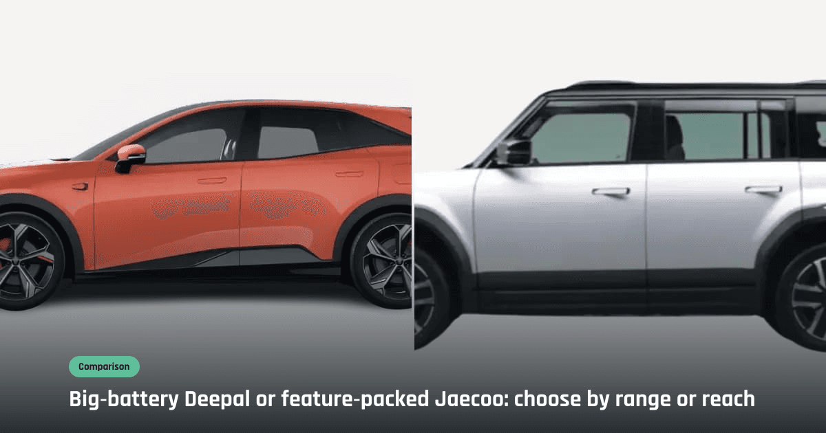 Deepal S07 vs Jaecoo J6: which EV SUV suits Nepali buyers?
