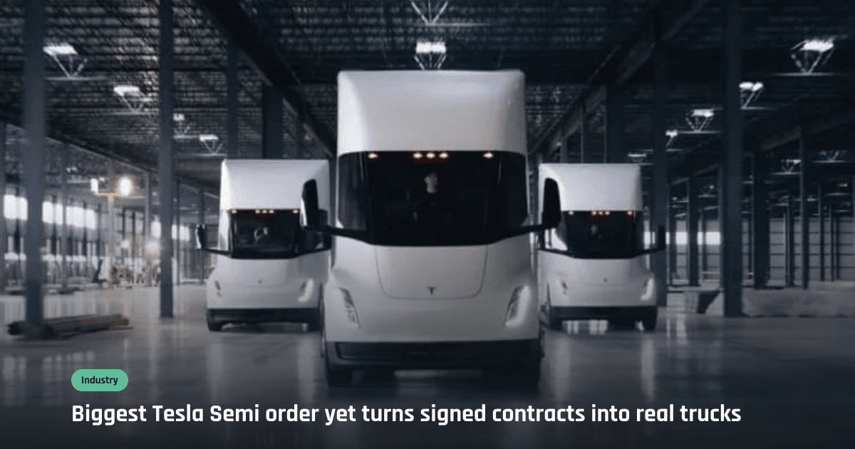 Einride to deploy 500 Tesla Semi trucks in North America
