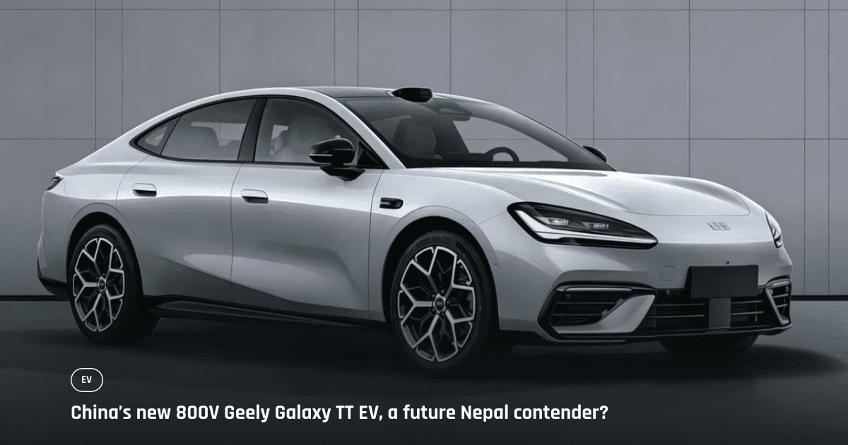 Geely Galaxy TT EV pre-sale in China could hint at future Nepal launch