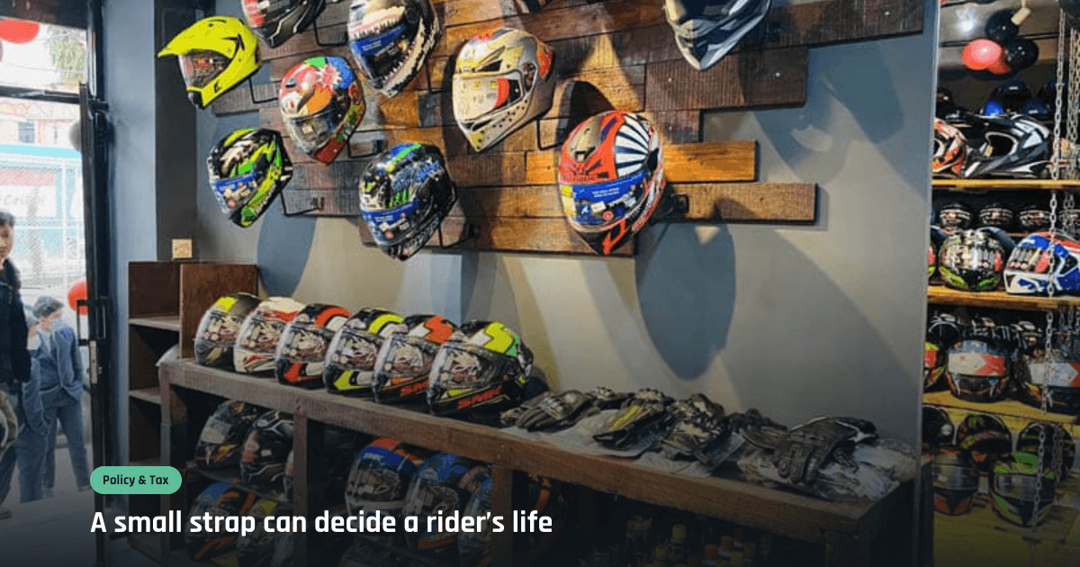 Helmets are for riders, not for traffic police