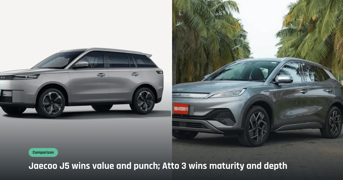 Jaecoo J5 vs BYD Atto 3: Nepal’s New-Age EV SUV Face-Off