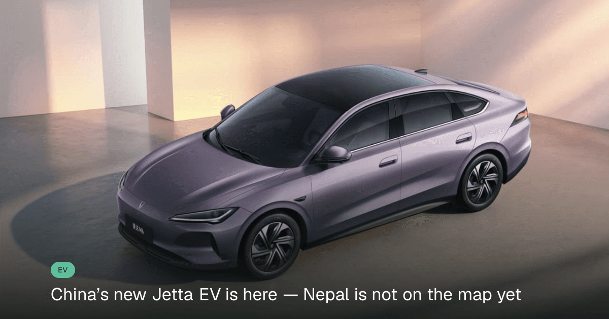 Jetta’s first electric sedan arrives in China, but Nepal is still watching