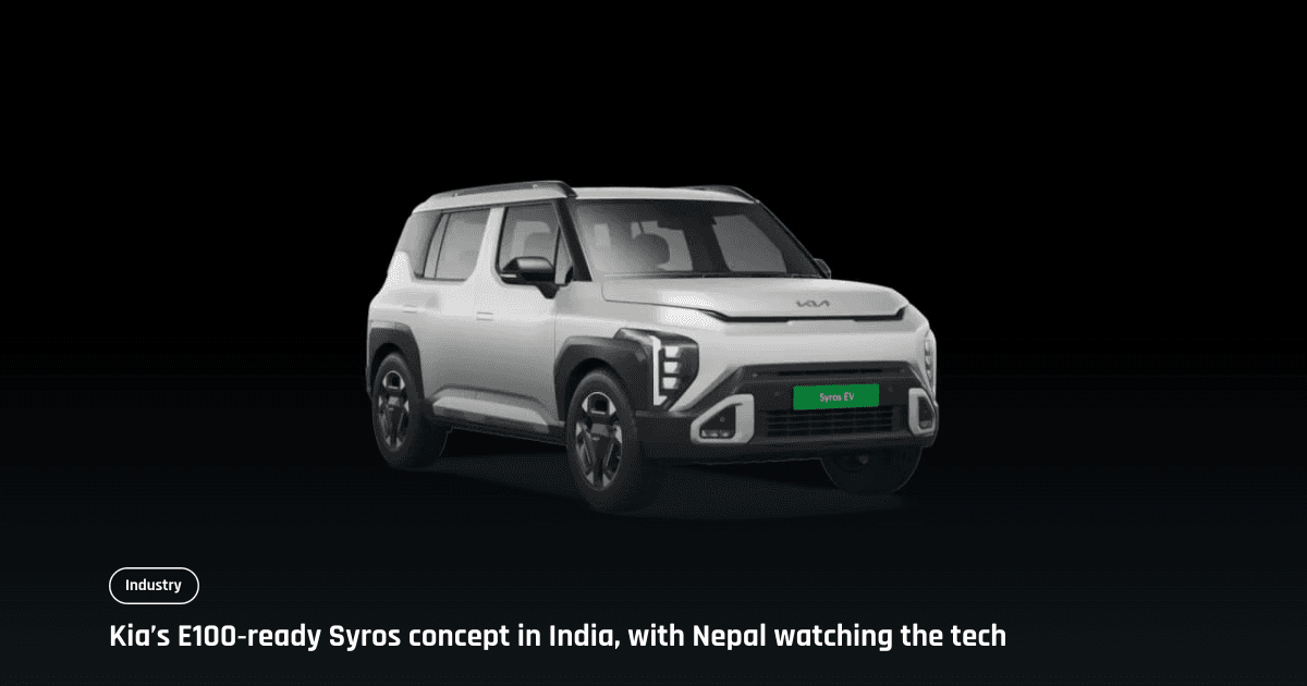 Kia Syros flex-fuel concept in India: what it could mean for Nepal