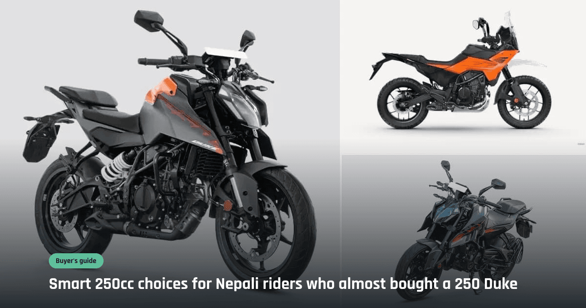 KTM 250 Duke vs Rival 250cc Bikes in Nepal: Price, Performance, and Practicality