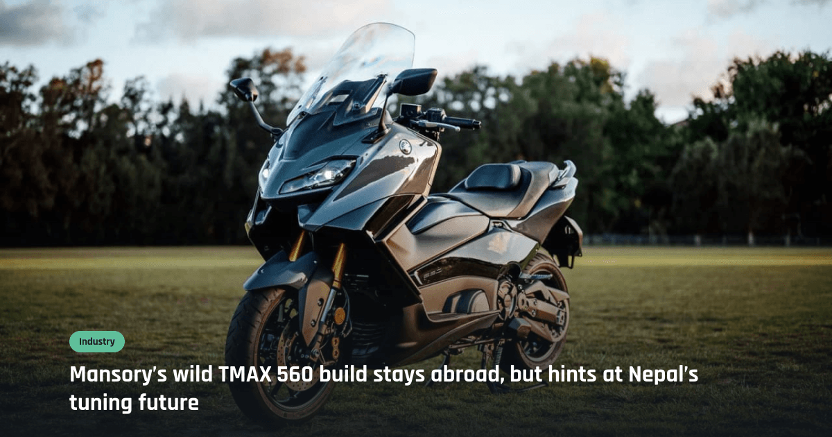 Mansory turns Yamaha TMAX 560 into ‘Mega Scooter’; what it means for Nepal