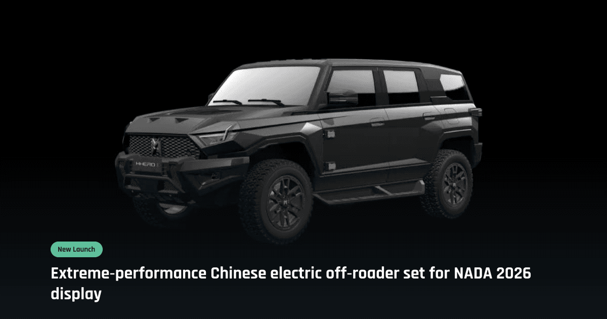 MHero 1 electric off-road SUV arrives in Nepal for NADA 2026