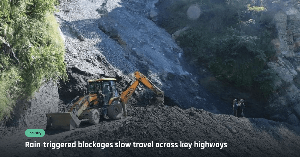 Road blockages disrupt travel on major highways in rain-hit Nepal