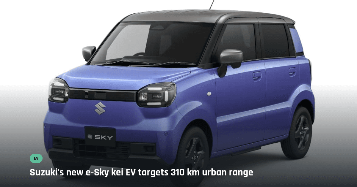 Suzuki e-Sky electric kei car set to debut in Japan in autumn 2026