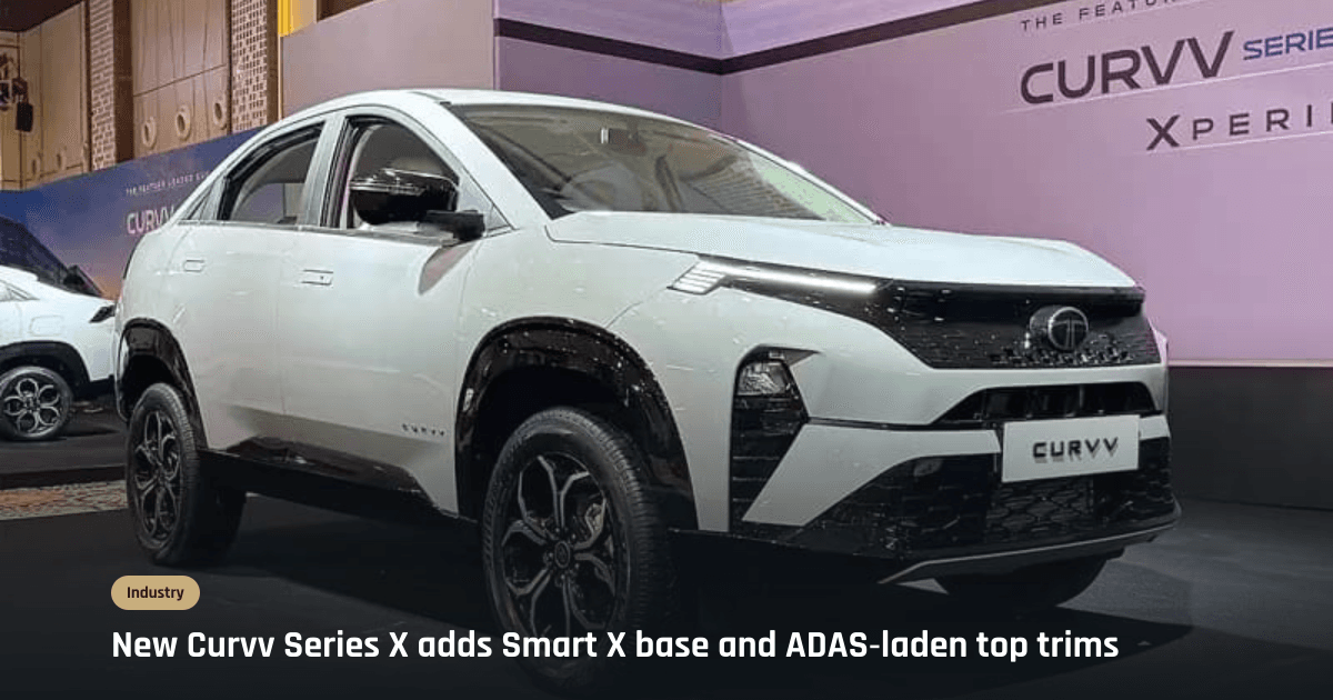 Tata Curvv Series X range launched with new Smart X base trim