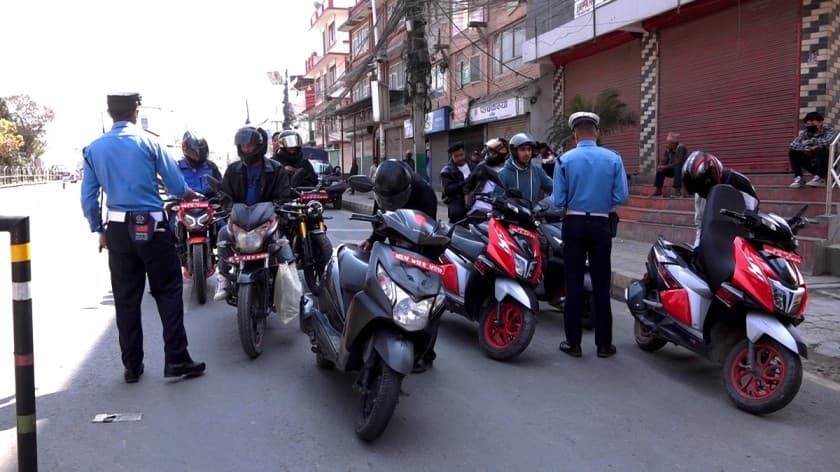 Over 1,150 Drivers Penalised in 24 Hours as Traffic Police Tighten Checks in Kathmandu Valley